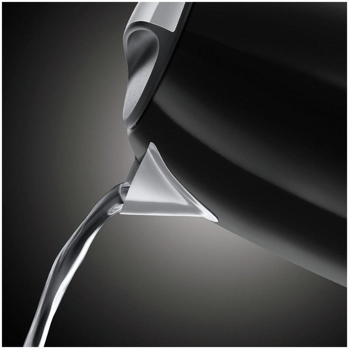 Russell Hobbs Colours Plus 1.7L Black Jug Kettle, fast boil, sleek design - available at Keans Claremorris