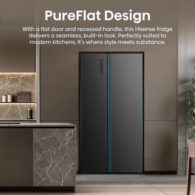 Hisense 91.1cm x 178.6cm Freestanding Door Black Stainless Steel - Image 4