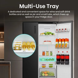 Hisense 91.1cm x 178.6cm Freestanding Door Black Stainless Steel