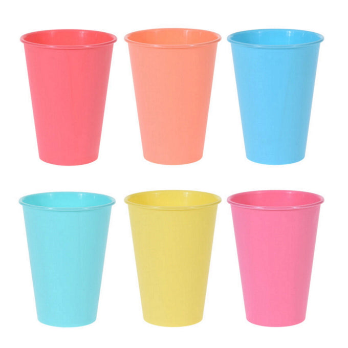 Plastic Beaker Multi-Coloured 6 Pce - Image 2