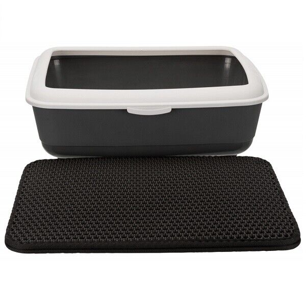 Cat Litter Tray Sieve Mat 40x55cm for easy cleaning, durable design - Keans Claremorris