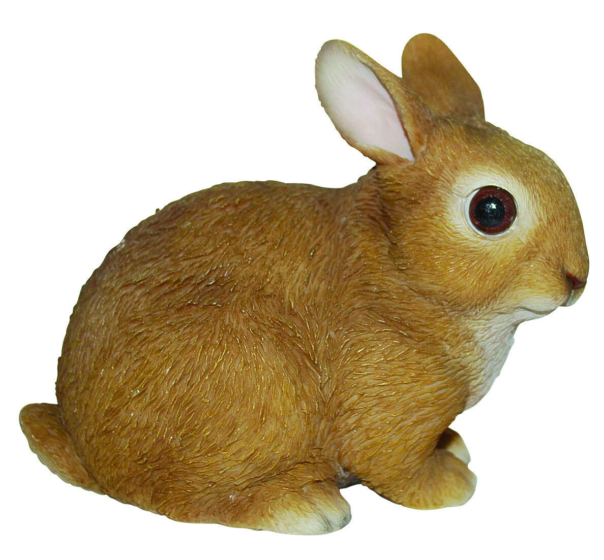 Young Sitting Rabbit Garden Decoration, frost-resistant resin, realistic eyes, 15.6x10.4x14 cm – Keans Claremorris