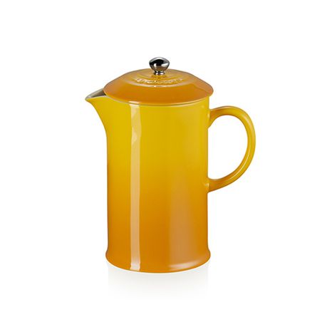 Le Creuset 1L Nectar stoneware cafetière with stainless steel knob, durable, dishwasher safe, vibrant color – Keans