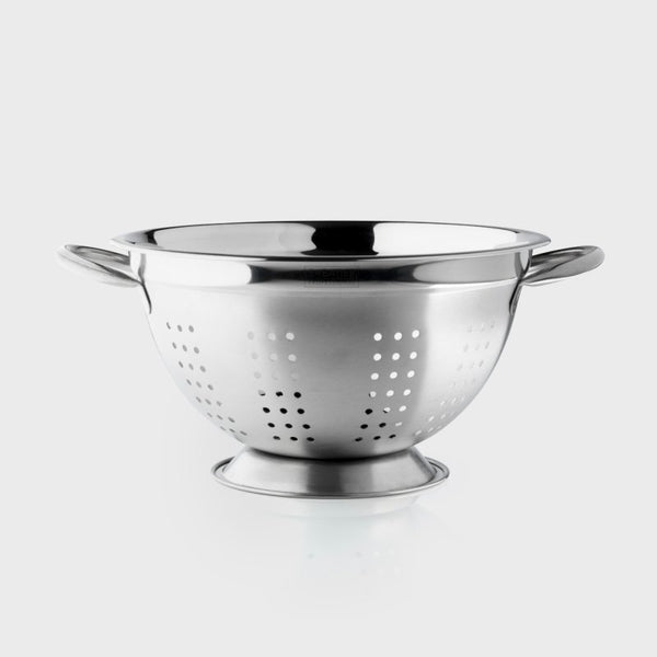 Sabatier Professional 26cm stainless steel colander with deep design and fast-draining holes, dishwasher safe – Keans