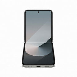 Samsung Galaxy Z Flip6 256GB Silver Shadow foldable smartphone, sleek design, available at Keans Claremorris