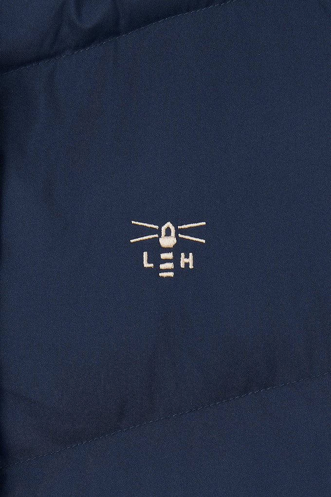 Savannah Ladies Long Navy Coat, stylish and warm outerwear, available at Keans Claremorris.