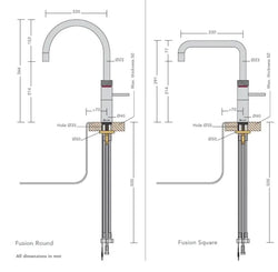 Quooker 3FRCHR PRO3 Fusion Round Chrome Boiling Water Tap - Instant Hot Water | Keans Claremorris