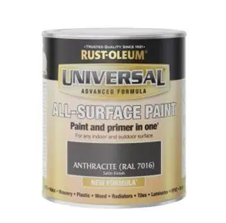 Rust-Oleum Painters Touch Universal Anthracite 750ml all-surface paint for outdoor furniture, 16hr dry, Keans Claremorris
