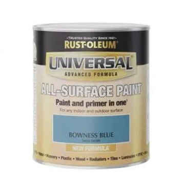 Rust-Oleum Universal Bowness Blue Satin All-Surface Paint 750ml for outdoor furniture renovation - Keans Claremorris