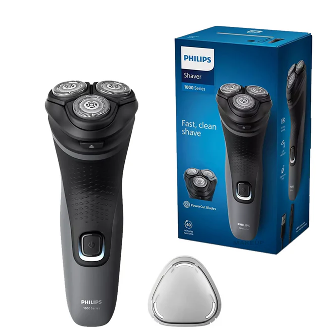 Philips S1142/00 1000 Series Electric Shaver with 27 PowerCut blades, 4D Flex Heads, cordless, fast delivery from Keans