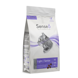 Sense6 Senior Light Cat Food 400g with joint support, reduced calories, salmon oil, cranberry – Keans Claremorris