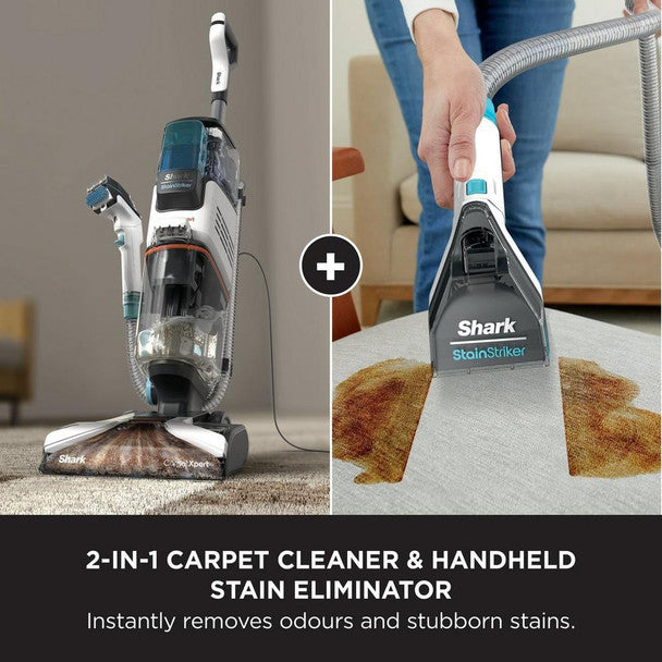 Shark Carpet Expert & Stain Striker EX200UK vacuum cleaner for deep carpet cleaning – available at Keans Claremorris.
