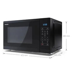 Sharp 25L 900W Microwave Black