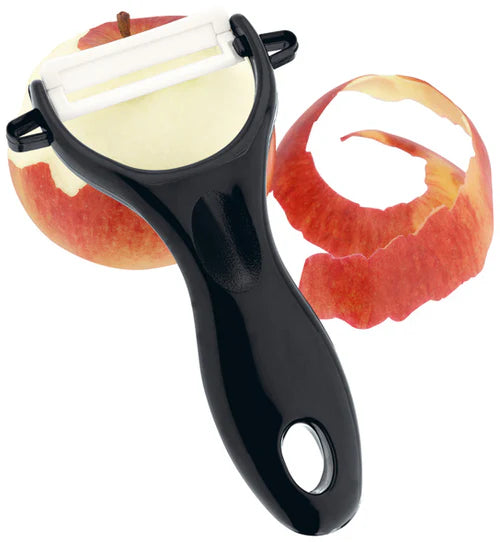 Stellar Kitchen Ceramic Peeler with sharp, corrosion-resistant blade, ambidextrous design, dishwasher safe – Keans