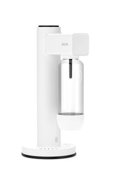 Skare Soda Maker Ice White, stainless steel, cordless, adjustable carbonation, durable design – available at Keans