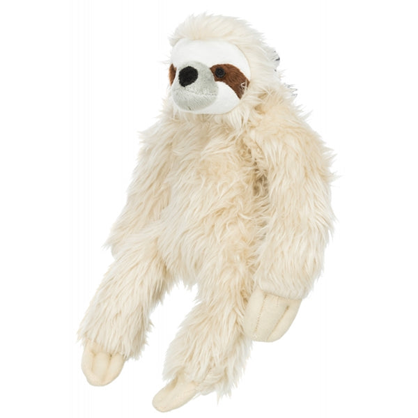 Sloth Plush Dog Toy soft and cuddly pet chew toy available at Keans Claremorris