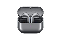 Samsung Galaxy Buds 3 Pro TWS Silver wireless earbuds, noise-cancelling, premium sound – available at Keans Claremorris.