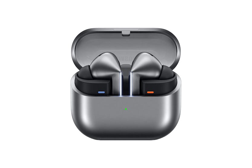 Samsung Galaxy Buds 3 Pro TWS Silver wireless earbuds, noise-cancelling, premium sound – available at Keans Claremorris.