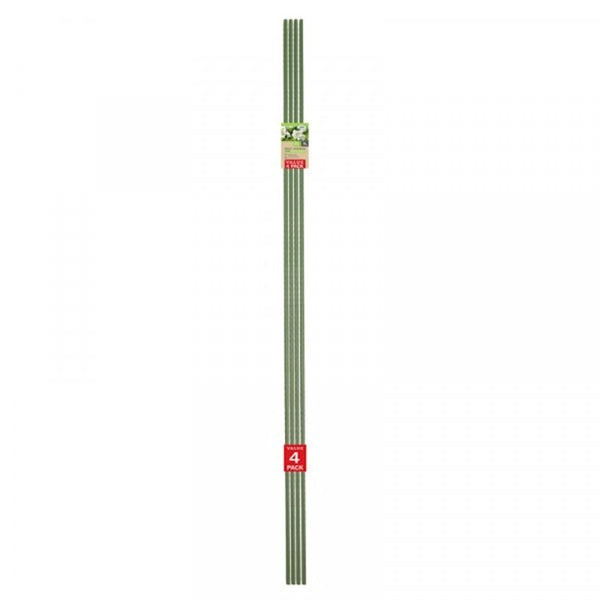 Gro-Stakes 2.1m garden stakes 4-pack, plastic coated steel with ridged surface for climbing plants – Keans Claremorris