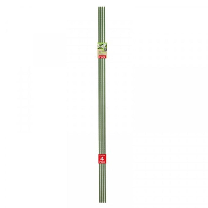 Gro-Stakes 2.1m garden stakes 4-pack, plastic coated steel with ridged surface for climbing plants – Keans Claremorris