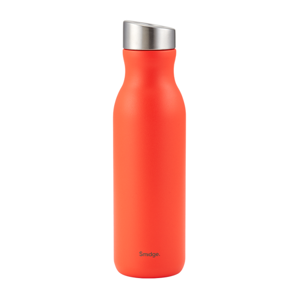 Smidge Bottle 500ml Coral, double-walled stainless steel, vacuum insulated, leakproof, keeps drinks hot/cold – Keans