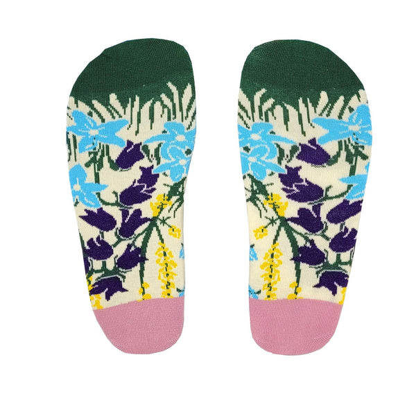 Socks of Nature 8-12 with wildflower designs including Vipers, Buglos, Harebell – eco-friendly socks by Keans Claremorris