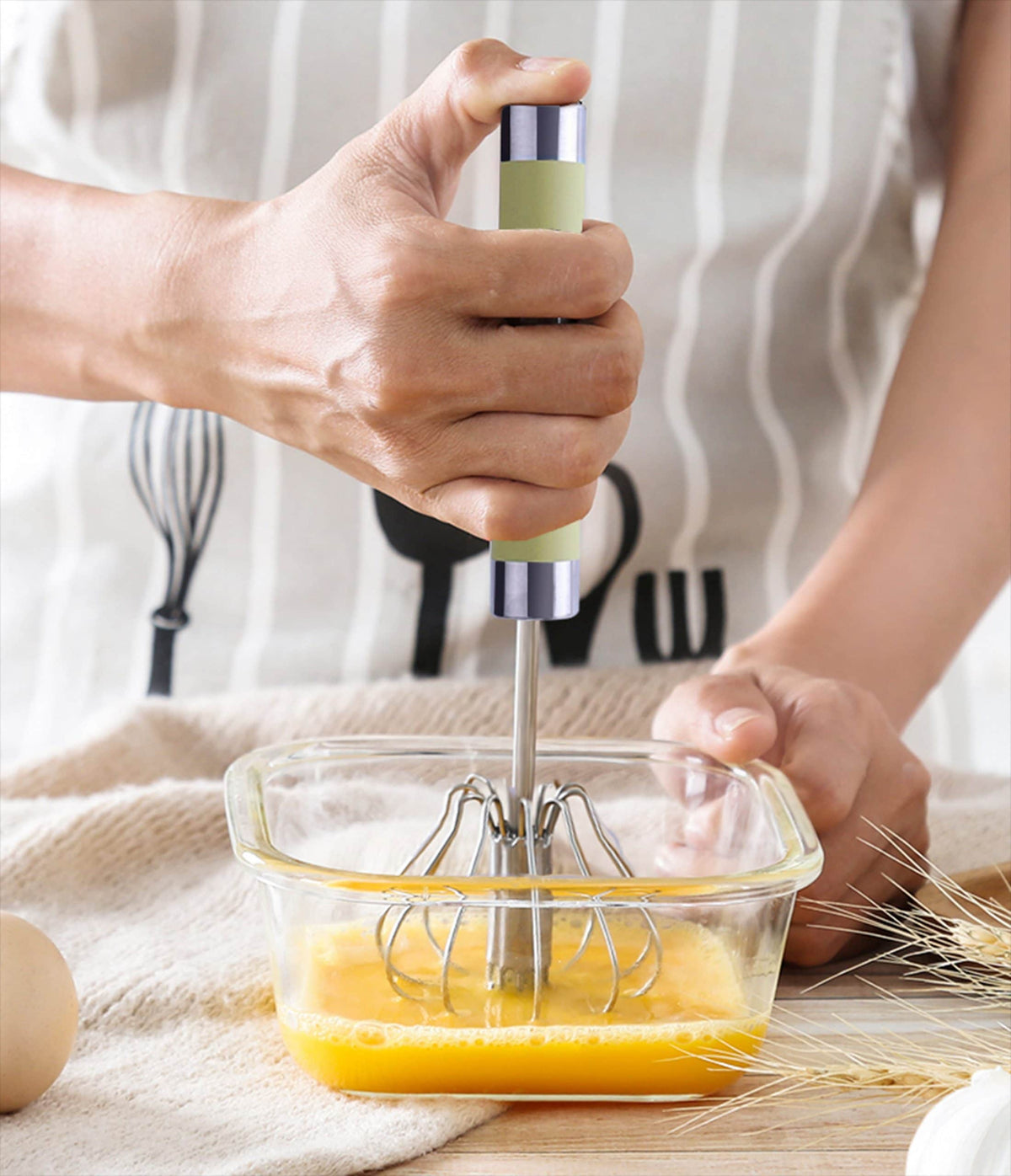 Spin Whisk for mixing and whipping, durable stainless steel design - available at Keans Claremorris.