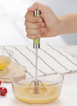 Spin Whisk manual stainless steel hand mixer for creams and eggs, dishwasher safe – Keans Claremorris