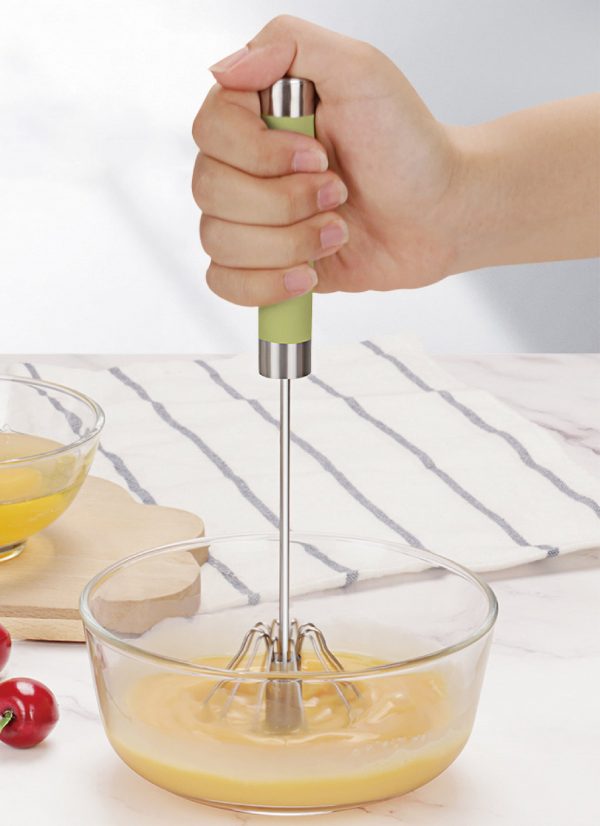 Spin Whisk manual stainless steel hand mixer for creams and eggs, dishwasher safe – Keans Claremorris
