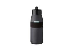 Mepal Ellipse 500 ml Nordic black sports bottle, BPA-free, soft spout, non-slip grip, dishwasher safe – Keans Claremorris