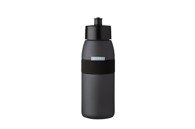 Mepal Ellipse 500 ml Nordic black sports bottle, BPA-free, soft spout, non-slip grip, dishwasher safe – Keans Claremorris