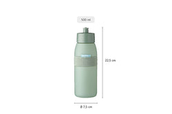 Mepal Sports Bottle Ellipse 500ml in Nordic Black – Durable, Leak-proof, Ideal for Active Lifestyle | Keans Claremorris