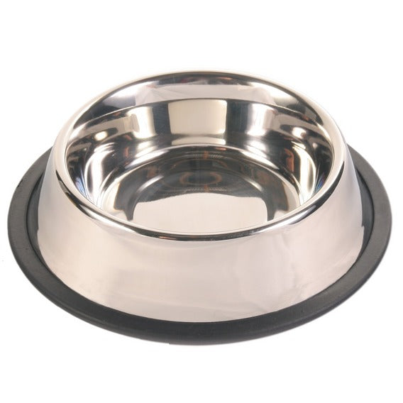 Stainless steel 1.75L non-slip dog bowl with rubber base, durable and easy to clean | Keans Claremorris