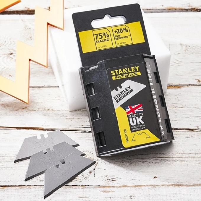 Stanley Fatmax Utility Knife Blades 11-700, 100pc dispenser pack, durable replacement blades - Keans Claremorris