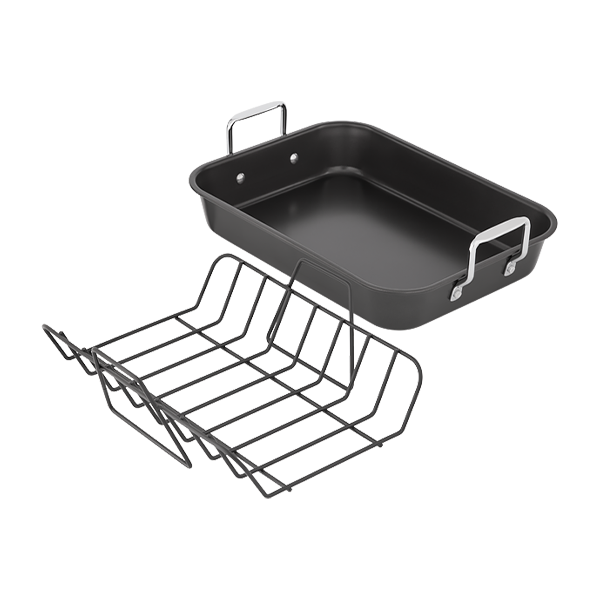 Stellar Speciality Cookware,  Roaster & Rack 30 x 22cm - Image 2