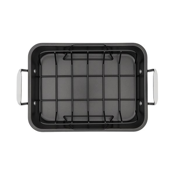 Stellar Speciality Cookware,  Roaster & Rack 30 x 22cm - Image 3
