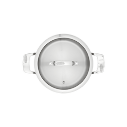 Stellar 24cm 6L stockpot, durable stainless steel cooking pot, ideal for soups and stews - Keans Claremorris