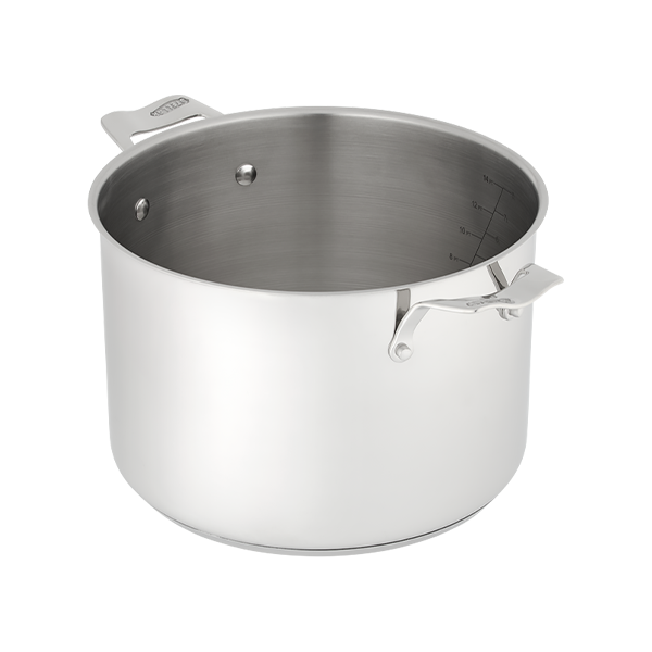 Stellar 26cm 8L stockpot, durable stainless steel cookware, ideal for soups and stews – available at Keans Claremorris