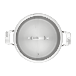 Stellar 26cm 8L stockpot, durable stainless steel cooking pot, ideal for soups and stews – available at Keans Claremorris.