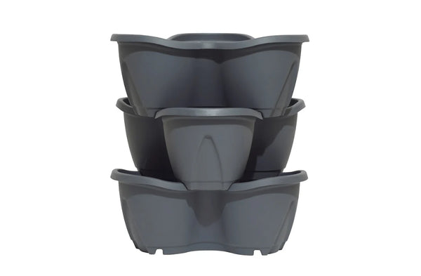 Strawberry Planter - 3 Pack, Anthracite Keans Claremorris