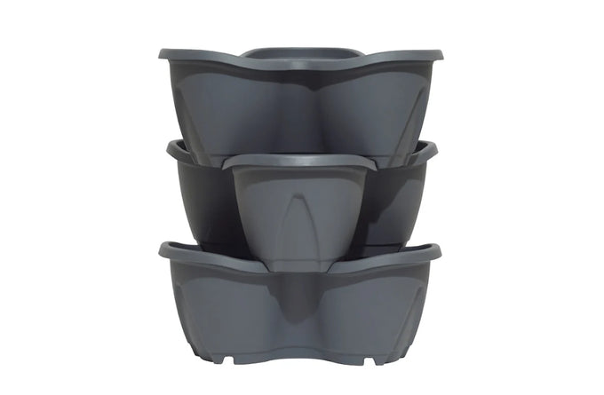 Strawberry Planter - 3 Pack, Anthracite - Image 2