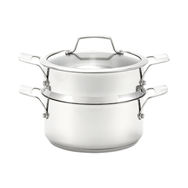 Stellar 20cm Bain Marie Porringer Set with stainless steel, glass lid, gentle cooking, dishwasher safe – Keans Claremorris