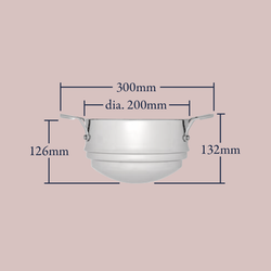 Stellar Steamers 20cm Bain Marie Insert for steaming, durable stainless steel - Keans Claremorris