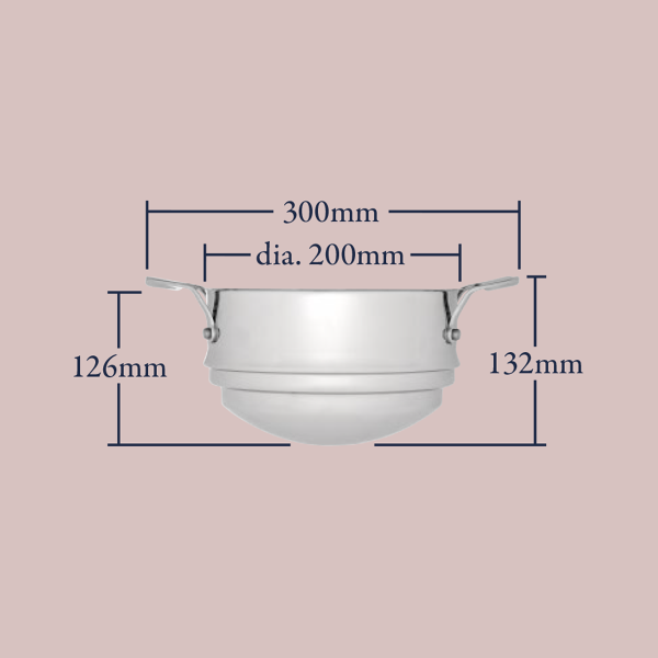 Stellar Steamers 20cm Bain Marie Insert for steaming, durable stainless steel - Keans Claremorris