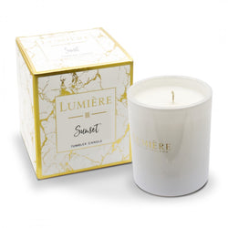 Lumiere Range - Single Wick 34cl Candle - Sunset (Coucher Du Soleil)