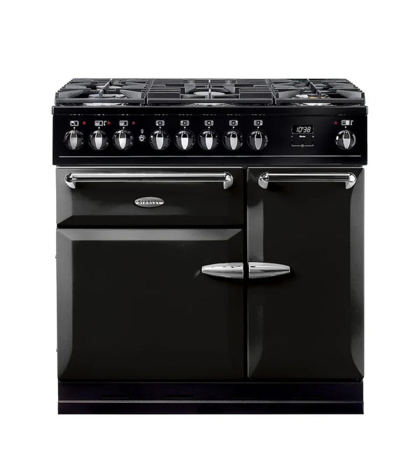 Stanley Supreme 90CM Dual Fuel Cooker with 5-burner gas hob, multifunction oven, glide-out grill – Keans Claremorris