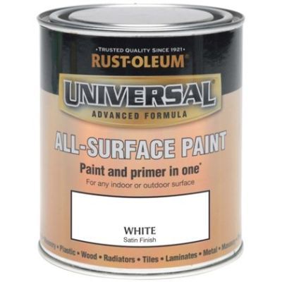 Painters Touch Universal White Satin 250ml paint and primer for wood, metal, plastic - Keans Claremorris