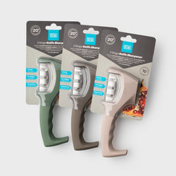 3-Stage Countertop Knife Sharpener – Assorted Colours