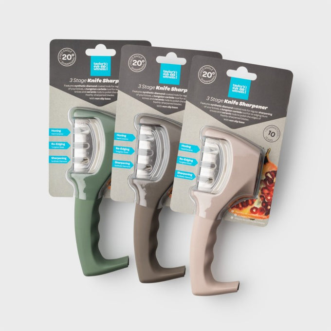 3-Stage Countertop Knife Sharpener – Assorted Colours - Image 2