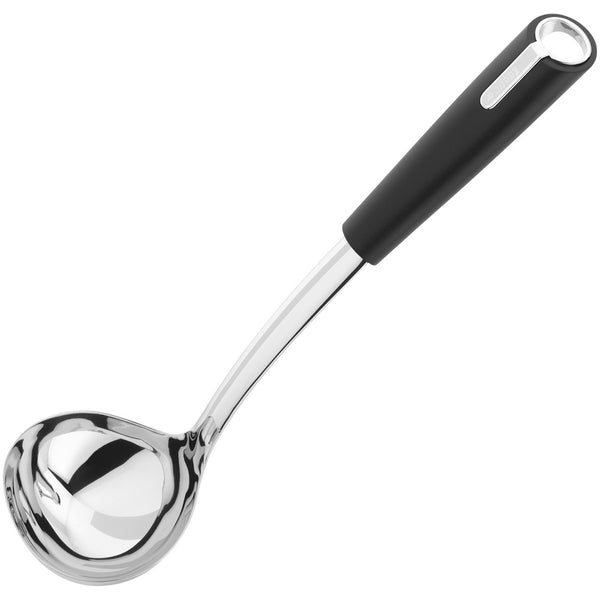 Judge Black Satin Tools 100ml Soup Ladle, durable stainless steel, easy to clean, stylish satin black finish – Keans